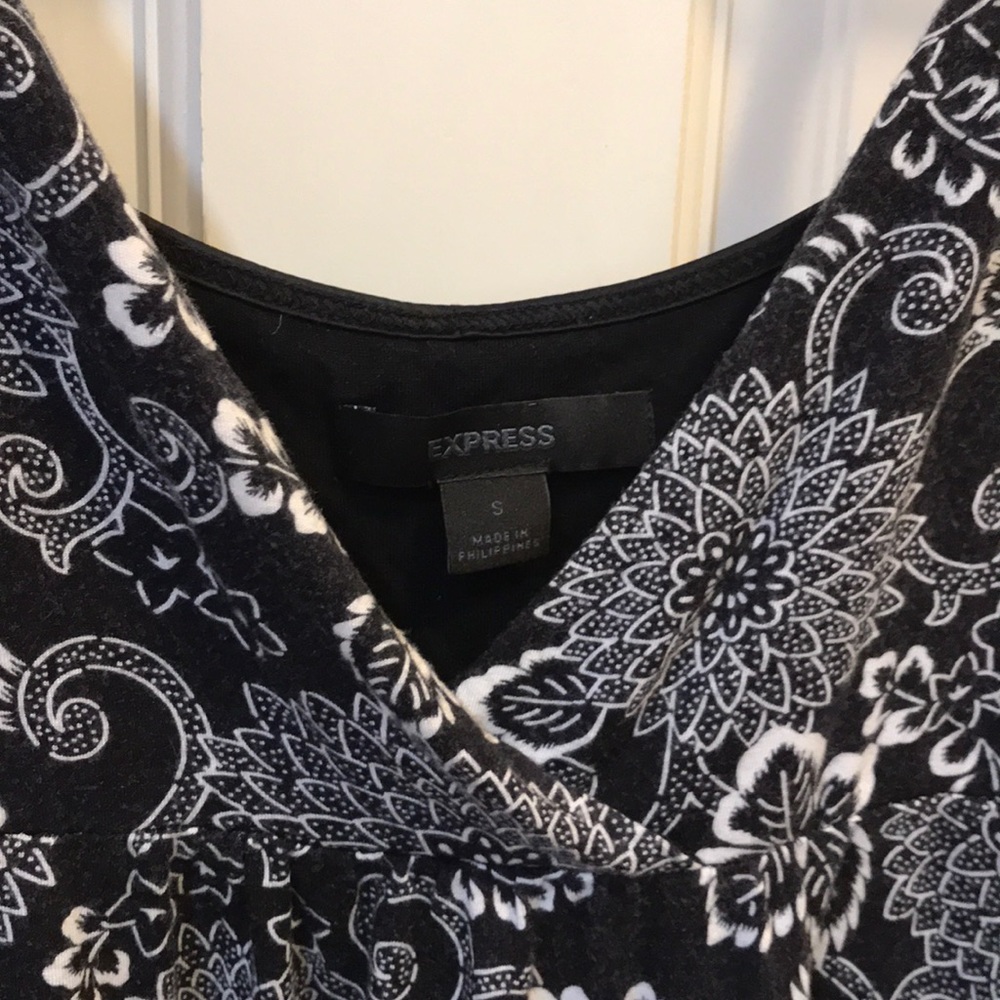 Patterned Express Strapless Dress - image 3